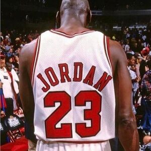 Champion White Jersey with Red Details